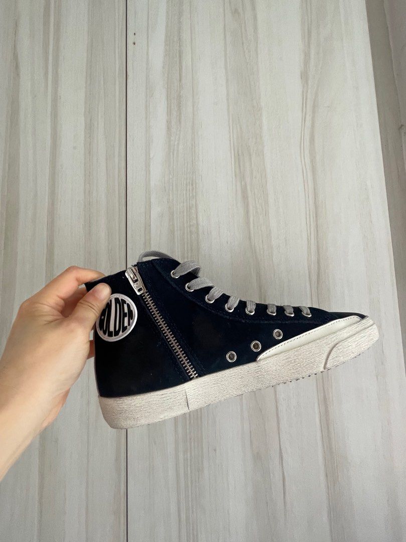 Fur lined suede sneakers for winter Women s Fashion Footwear