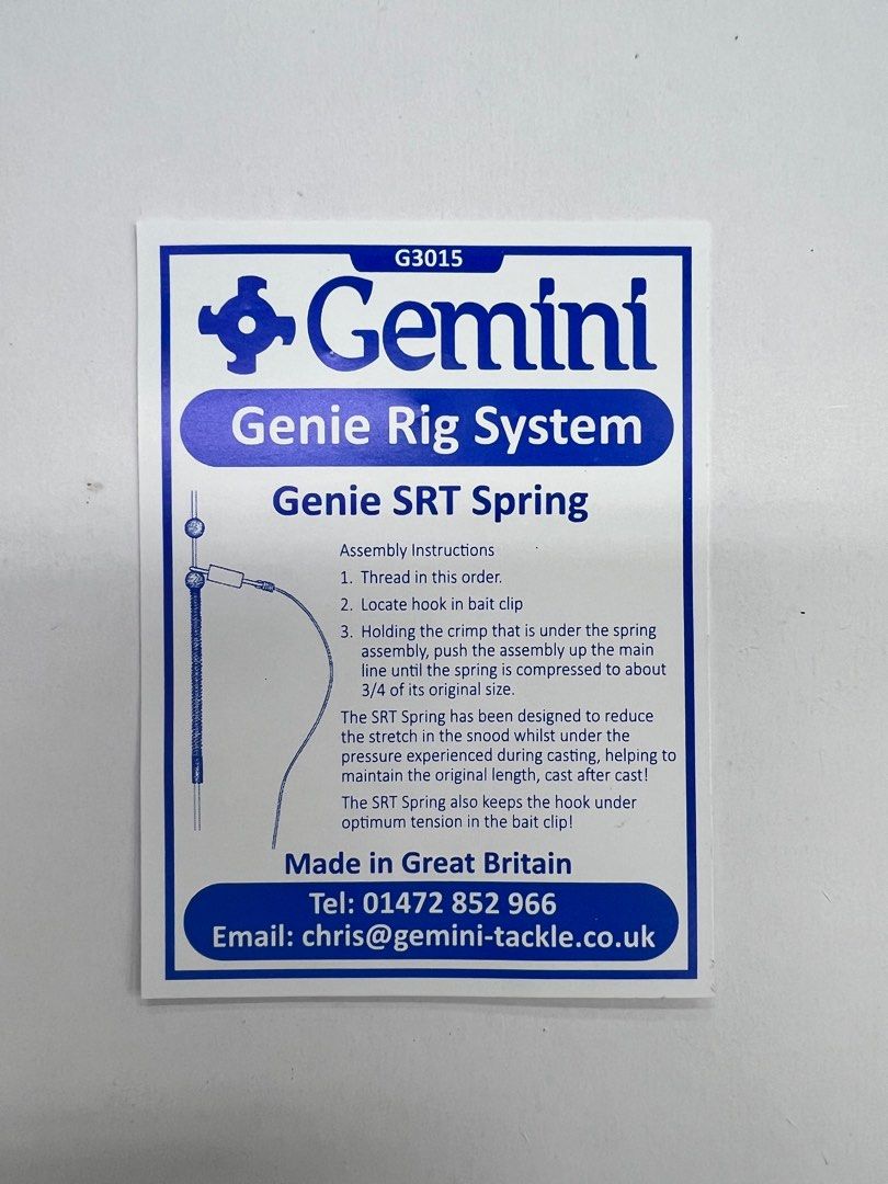 GEMINI GENIE SRT SPRING, Sports Equipment, Fishing on Carousell