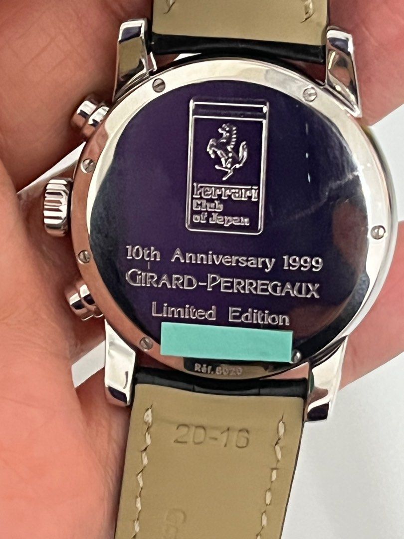 超筍價極美品GIRARD PERREGAUX 法拉利芝柏聯乘10周年紀念, 名牌, 手錶