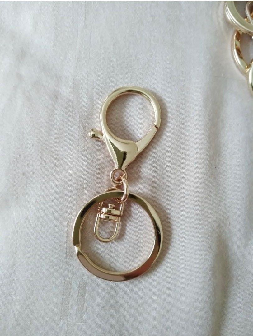 Gold Key Ring Keychain Hobbies Toys Stationery Craft Craft