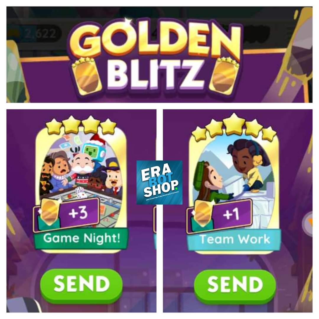 Golden Blitz Monopoly Go, Video Gaming, Video Games, Others on Carousell