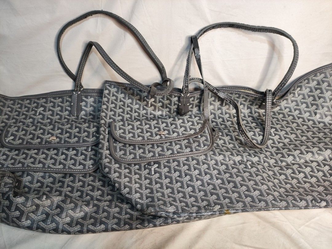 Grey goyard tote bag online