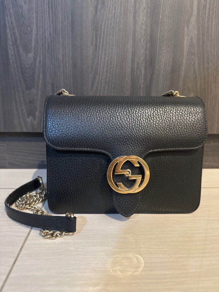 Gucci Interlocking Leather Bag Luxury Bags Wallets on Carousell