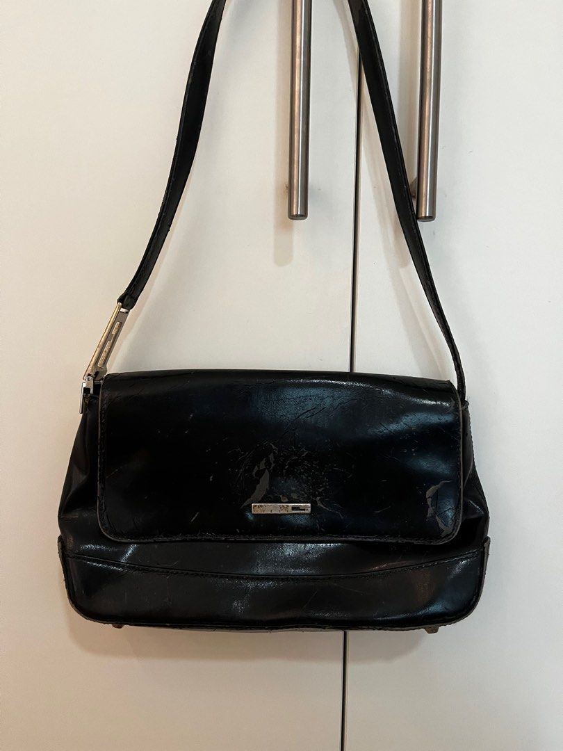 GUESS Pebble Leather Shoulder Bags | Mercari