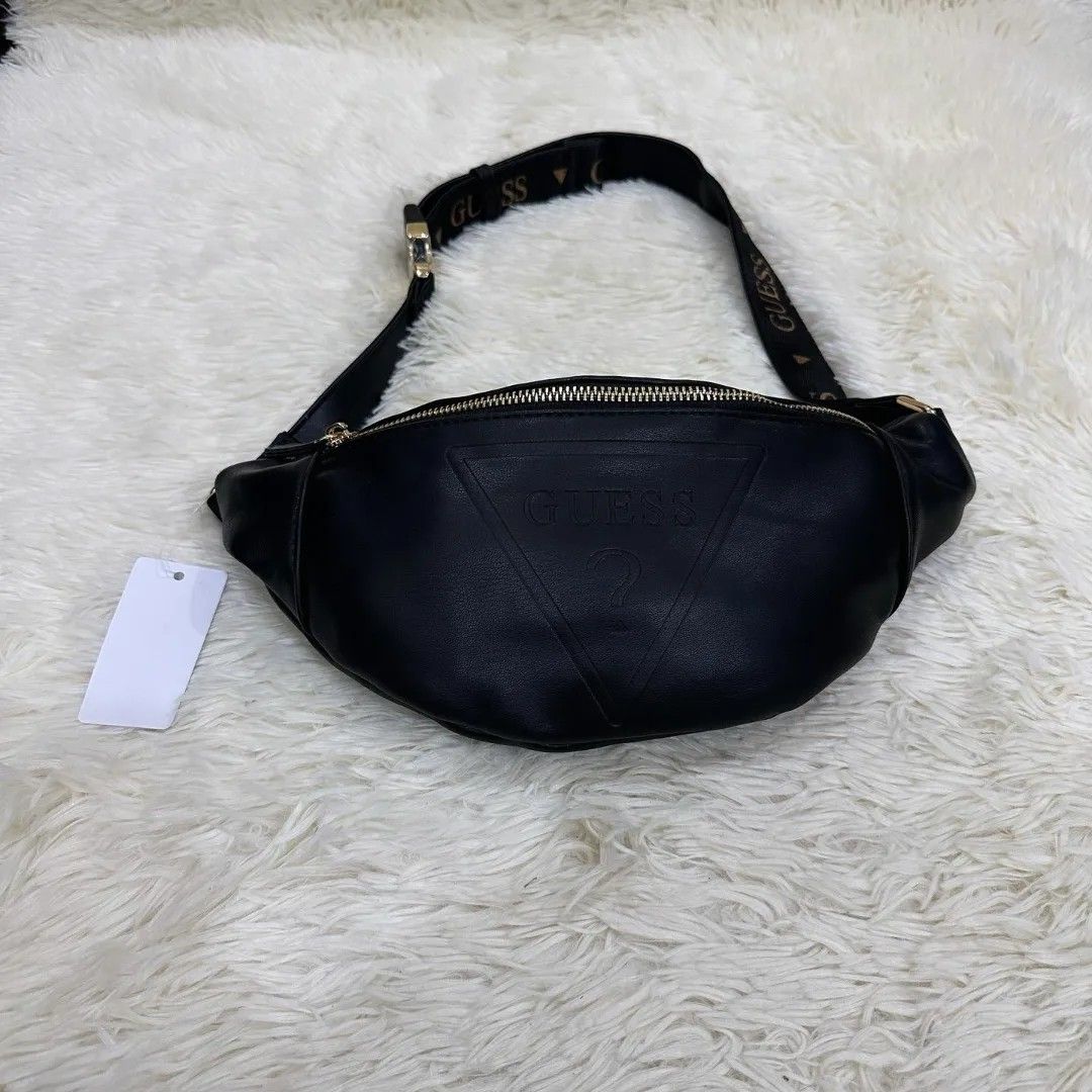 GUESS Gym Embossed Logo Belt Waist Bag Women s Fashion Bags Wallets Cross body Bags on Carousell
