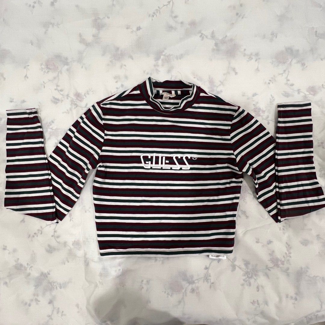 Guess Original strip long sleeve Top Women s Fashion Tops