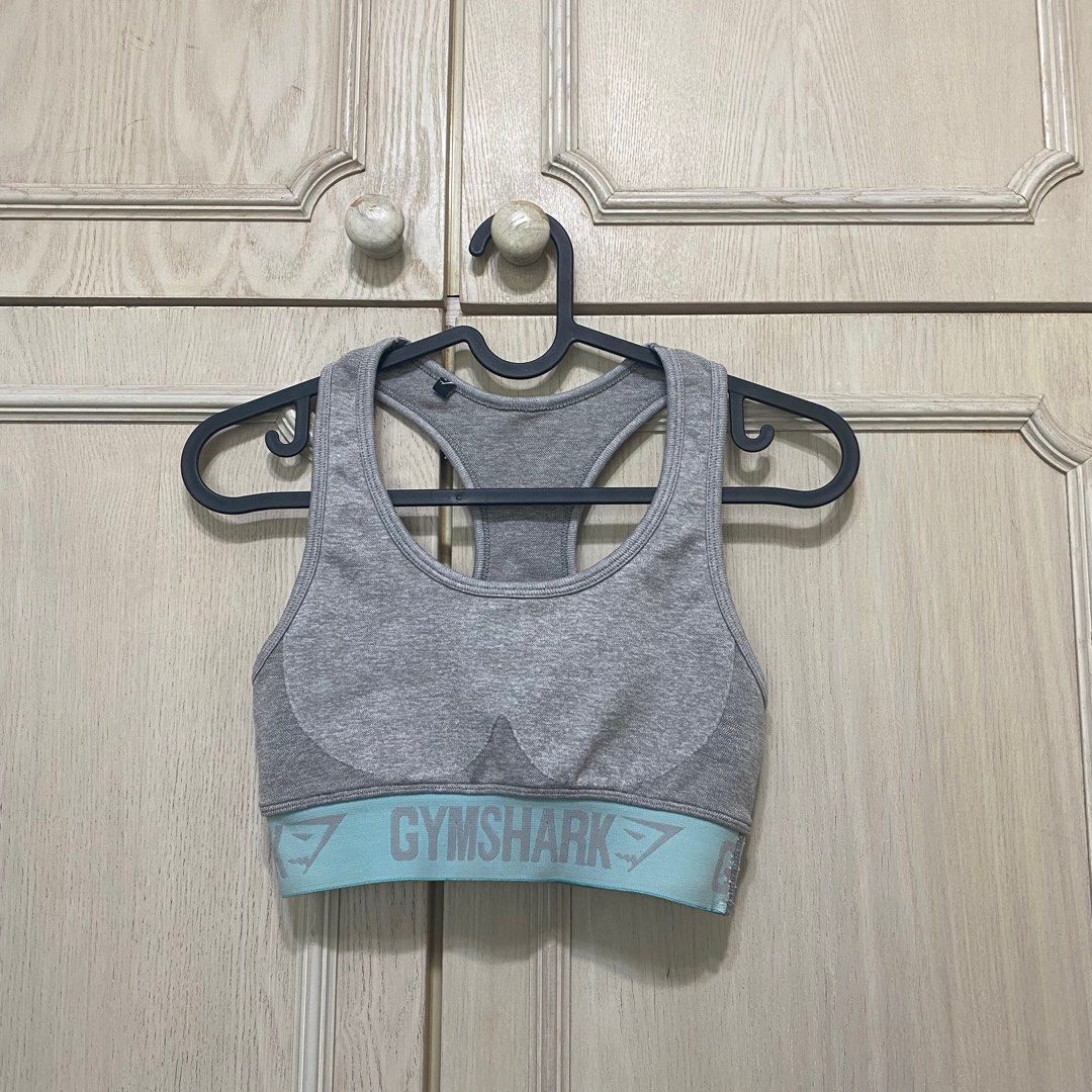 Gymshark grey flex sports bra, Women's Fashion, Activewear on Carousell