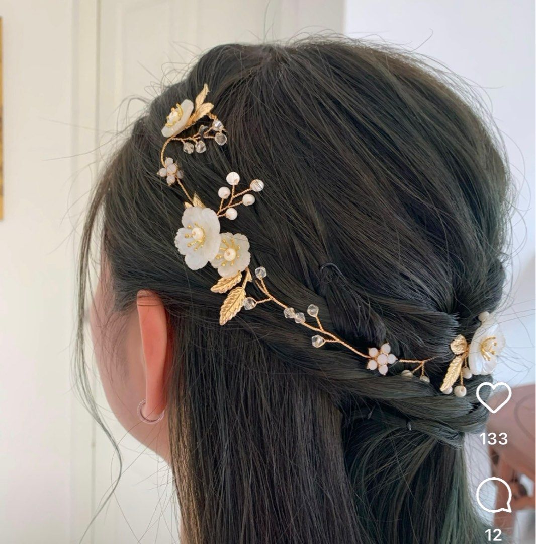 Gold sales hair jewelry