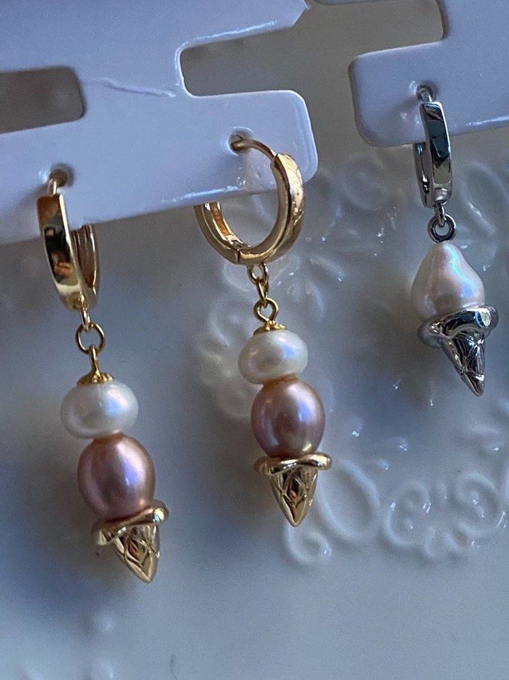 Cute pearl clearance earrings