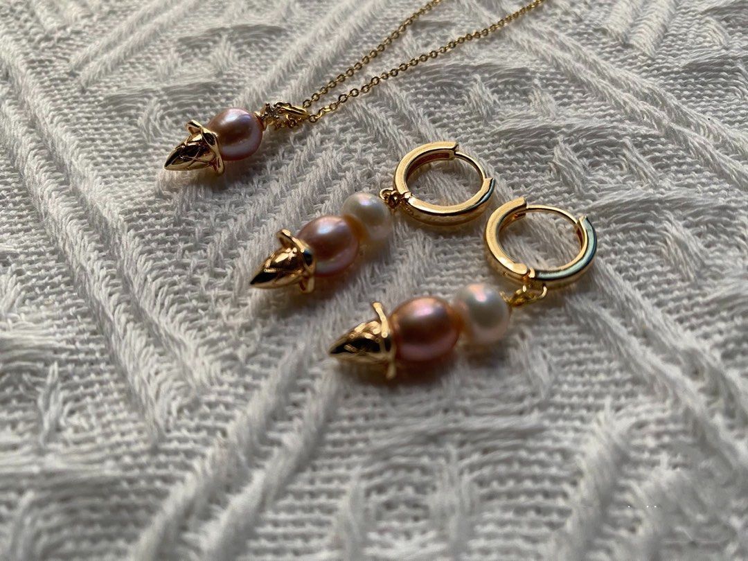 Freshwater pearl hotsell earrings handmade