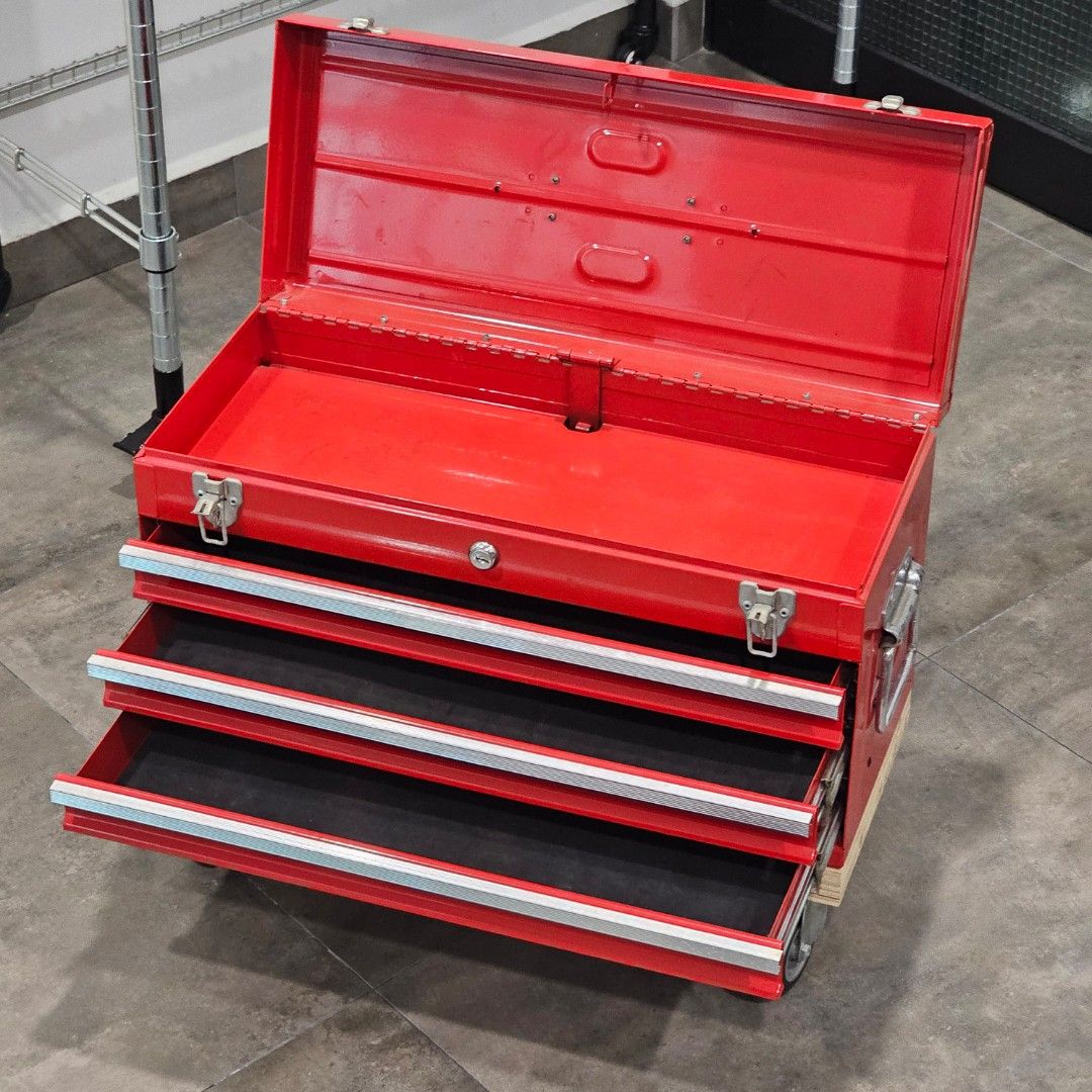 Heavy Duty Toolbox (3drawers with top storage), Hobbies & Toys