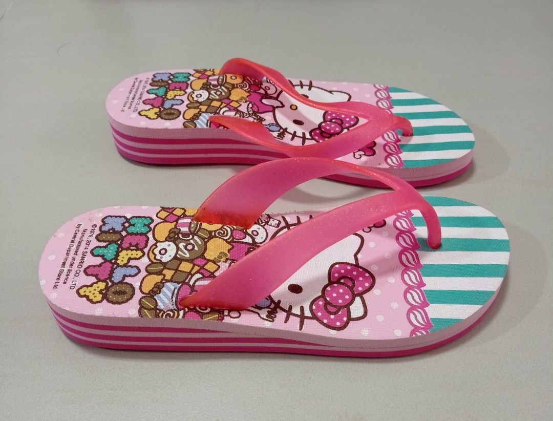 Girls kitty slippers cheap