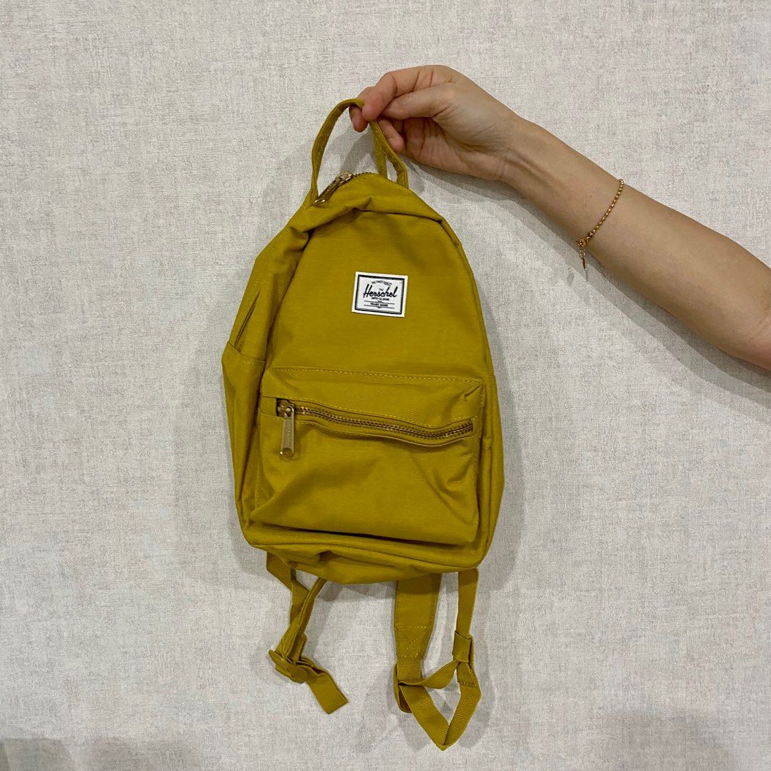 Herschel yellow store mini backpack