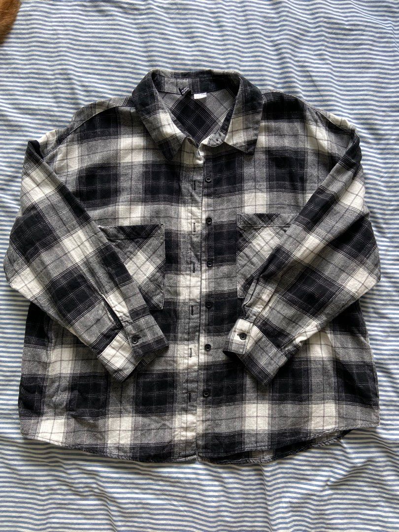 H M checkered jacket Women s Fashion Coats Jackets and