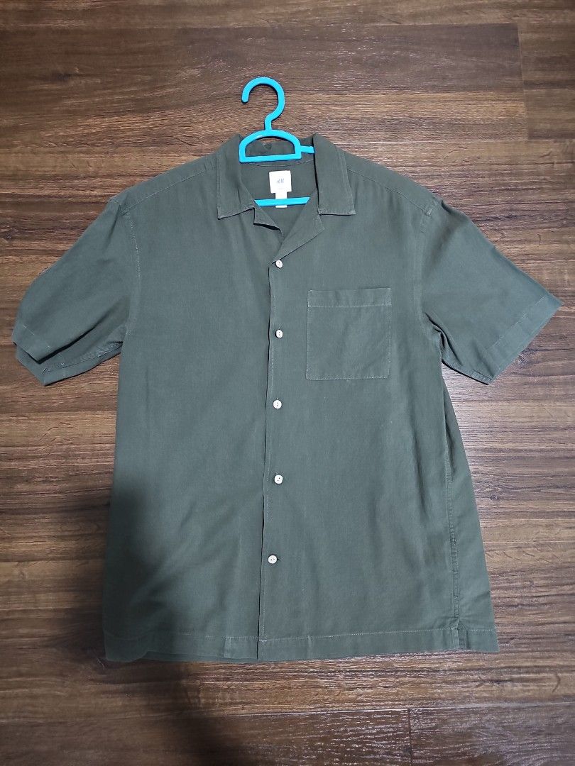 h&m short sleeve button up