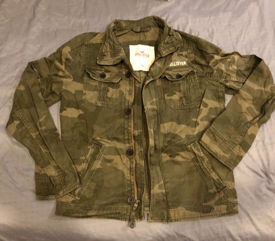 Hollister camouflage jacket top