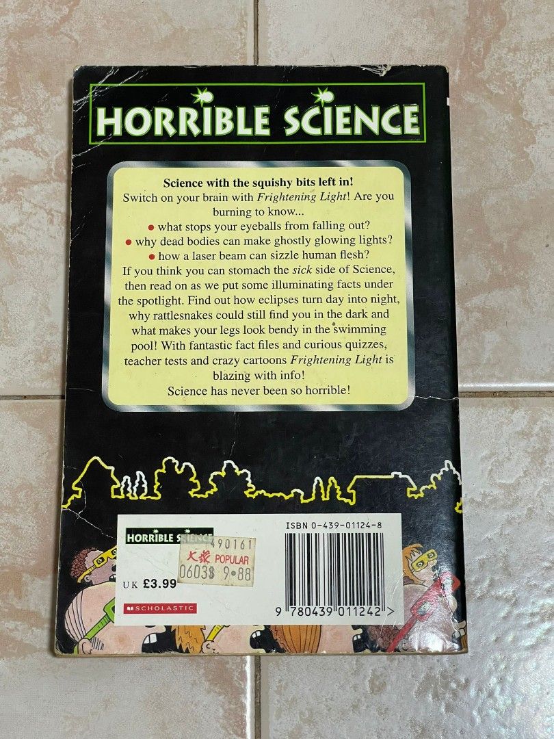 Horrible Science- Fightening light, Hobbies & Toys, Books & Magazines ...