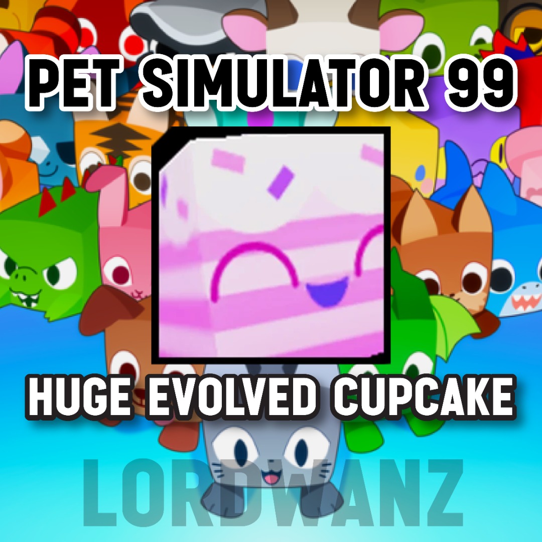 Huge Evolved Cupcake Pet Simulator 99, Video Gaming, Gaming Accessories ...