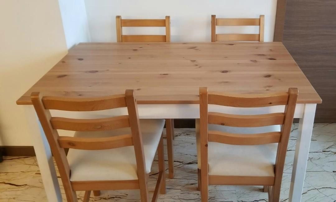 Lerhamn table and best sale chairs