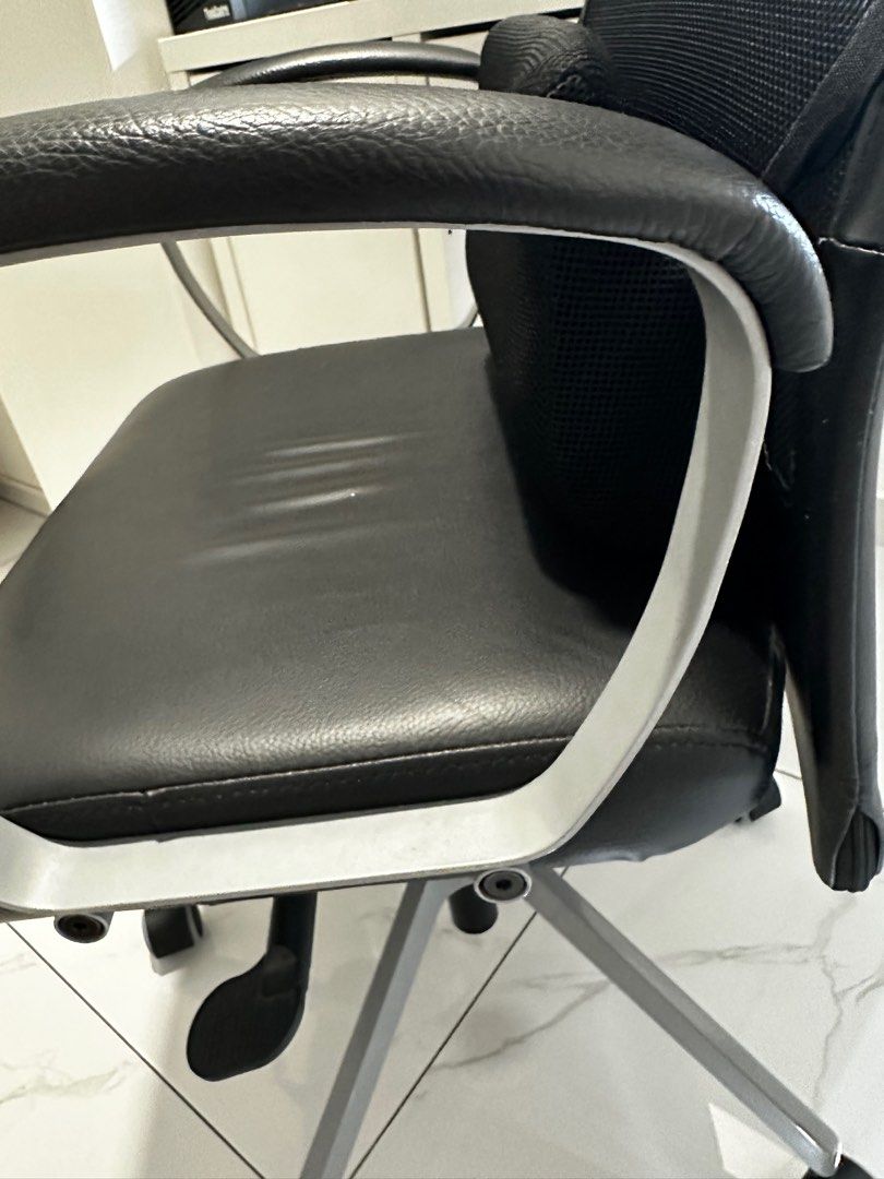 Ikea markus black leather clearance