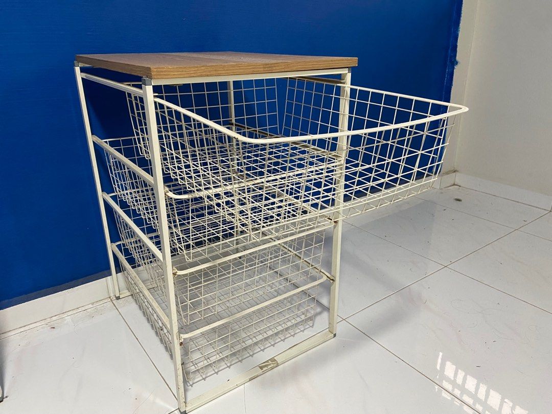 IKEA Metal Wire Basket Drawers, Furniture & Home Living, Furniture