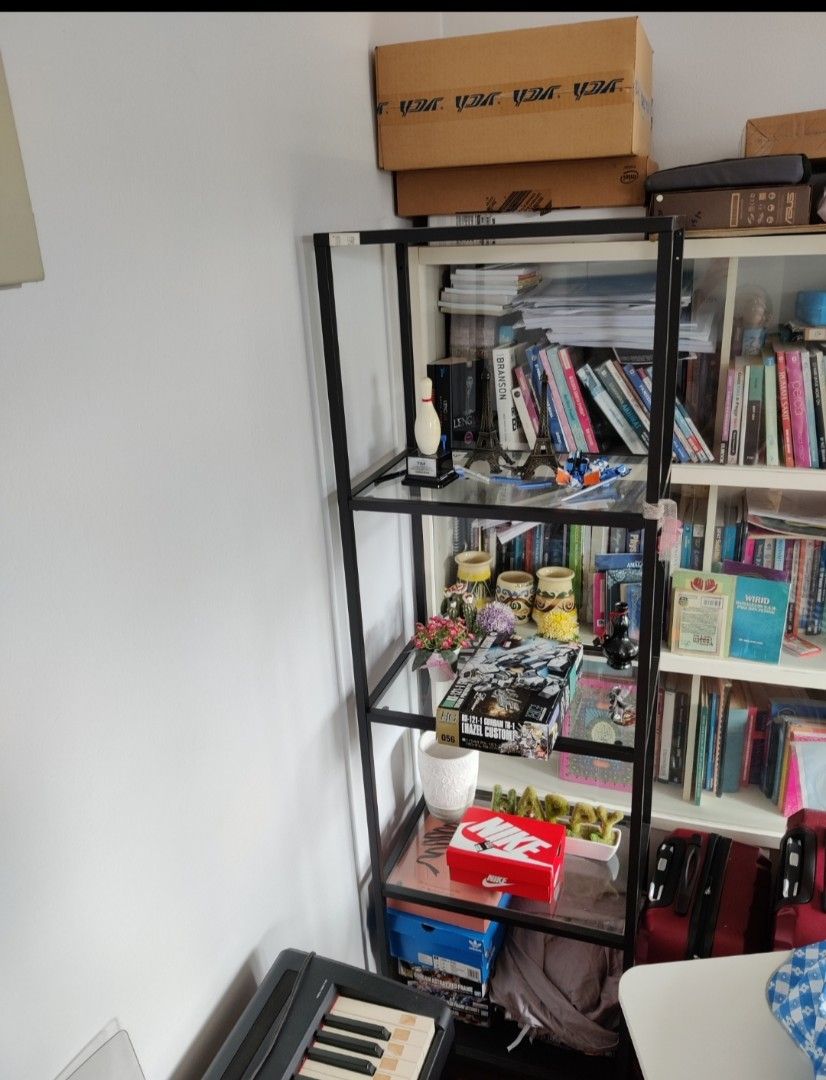 IKEA Vittsjo shelving unit (colour black), Furniture & Home Living