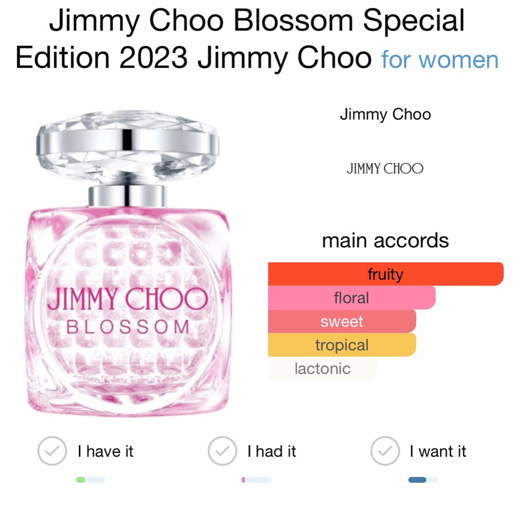 jimmy choo blossom special edition 2023 parfume EDP Kesehatan