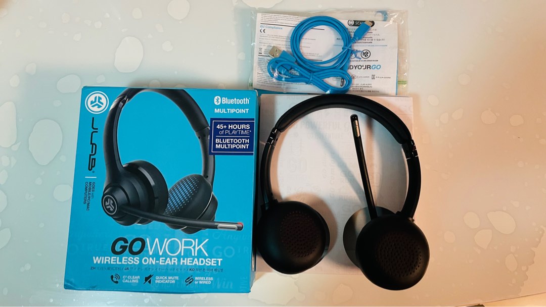 Jlab Go Work wireless headset, 音響器材, 頭戴式/罩耳式耳機 Carousell