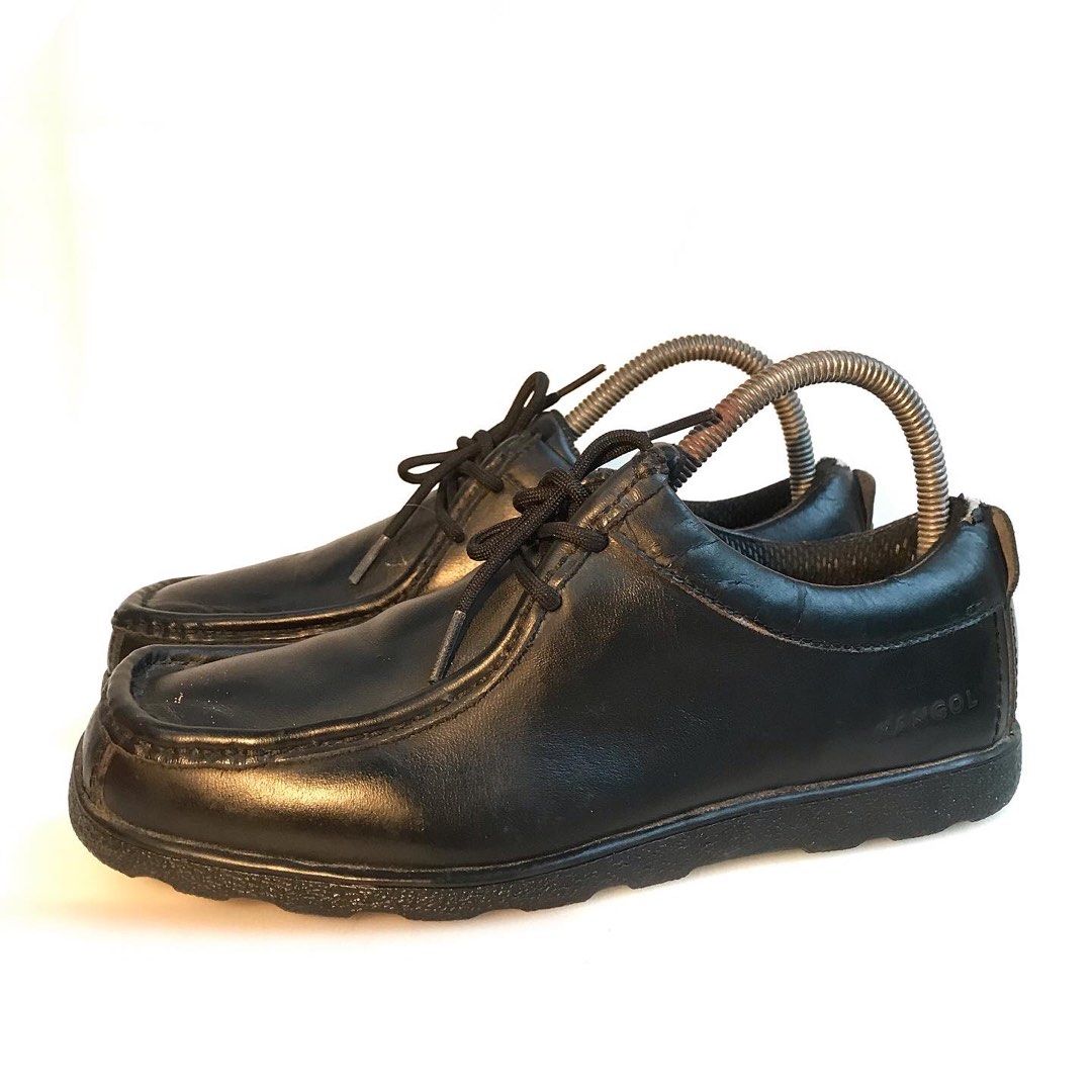 Kangol London Wallabee Clarks Wallabees Black Polish smooth leather  Wallabee shoes looks like clarks wallabee design and shape With More sturdy  Heavy