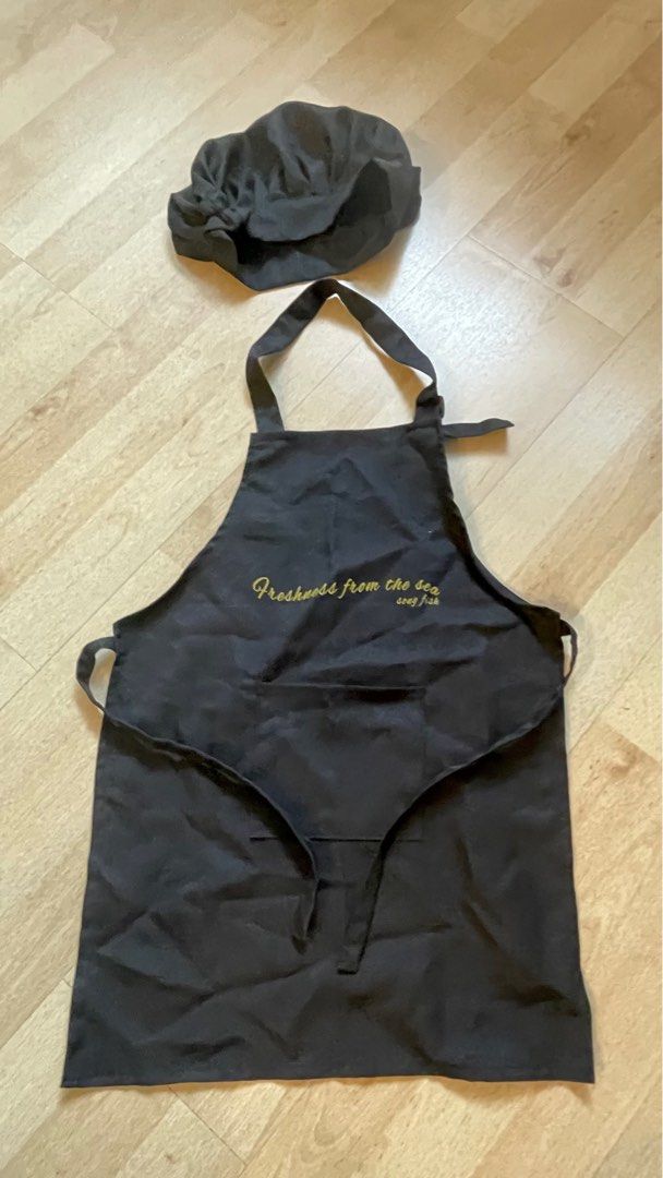 Chef apron and discount hat