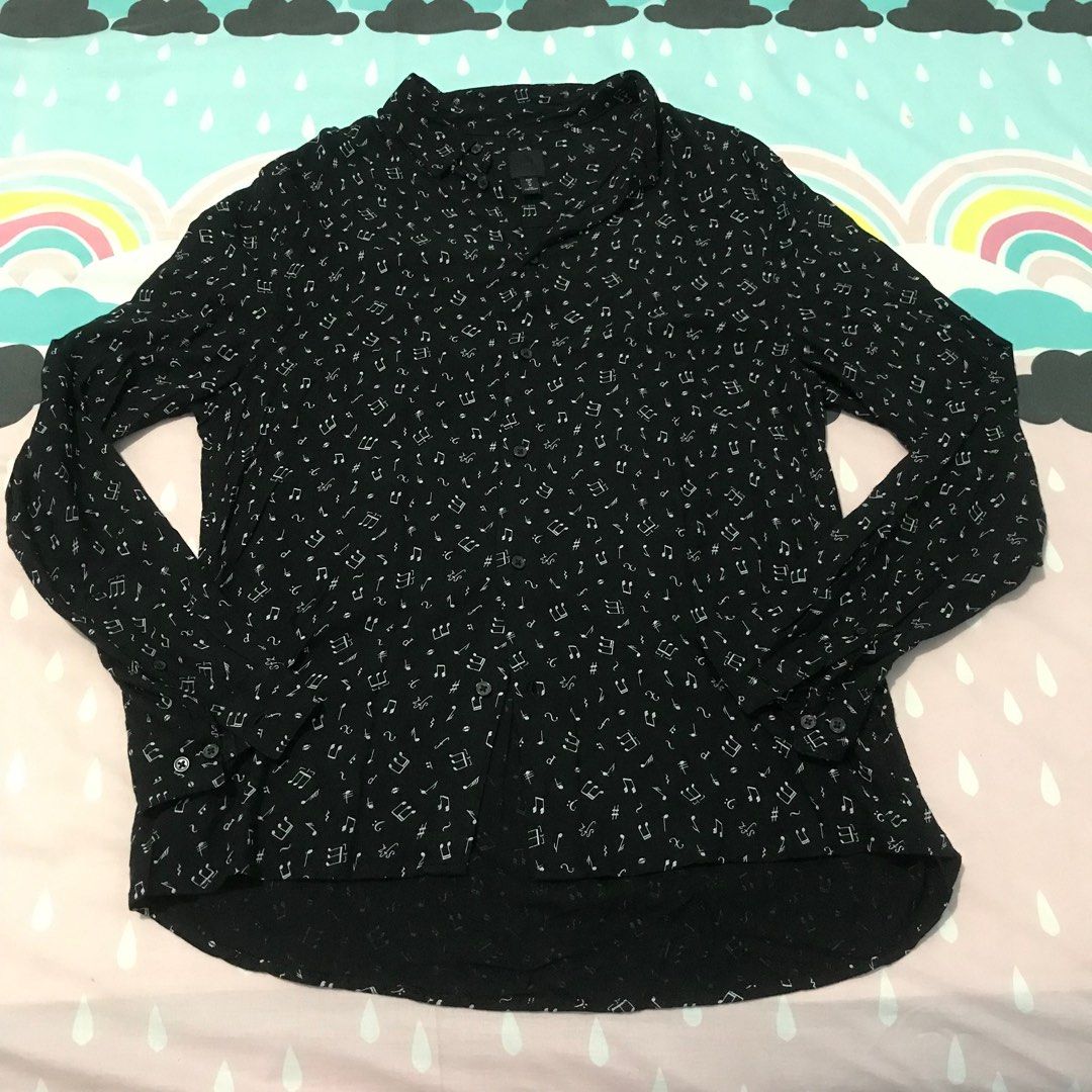 Kim Seokjin Viscose Shirt H M Jin K Wave di Carousell