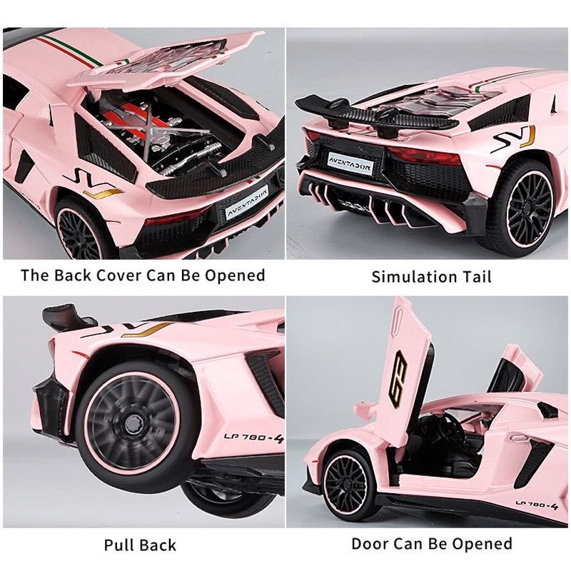 Lamborghini Pink Toy Car Scale 1:32, Hobbies & Toys, Toys & Games on ...