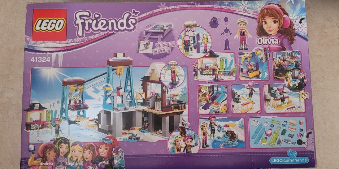 Lego friends snow 2025 resort ski lift 41324