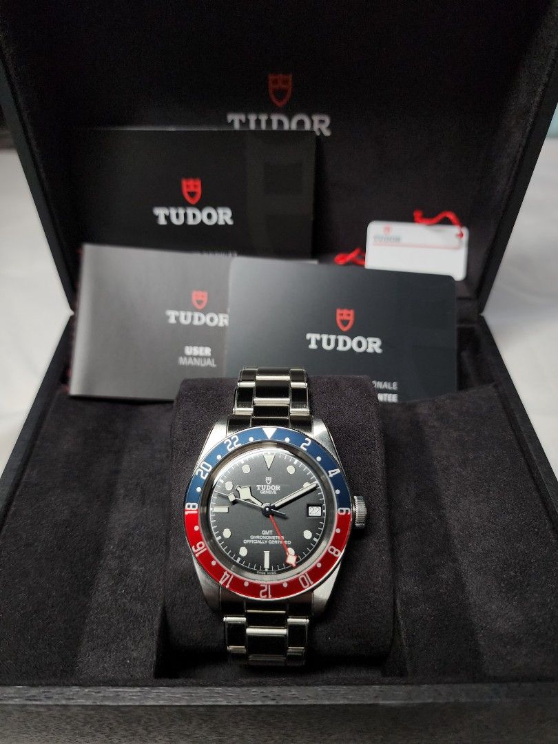 Like New] Tudor Black Bay GMT Pepsi 79830RB, Luxury, Watches on
