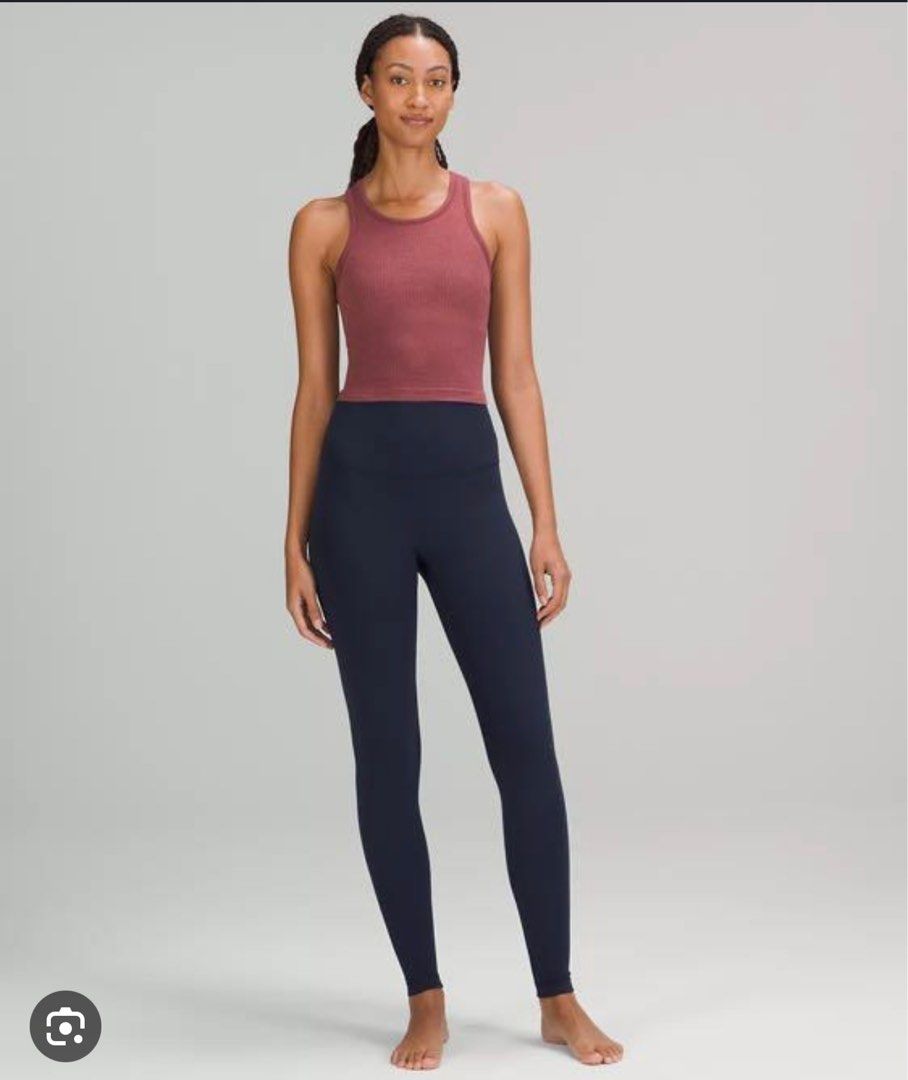 Lululemon Ebb to Street Racer Back Crop in Smoky Red, 6, Women's Fashion,  Activewear on Carousell
