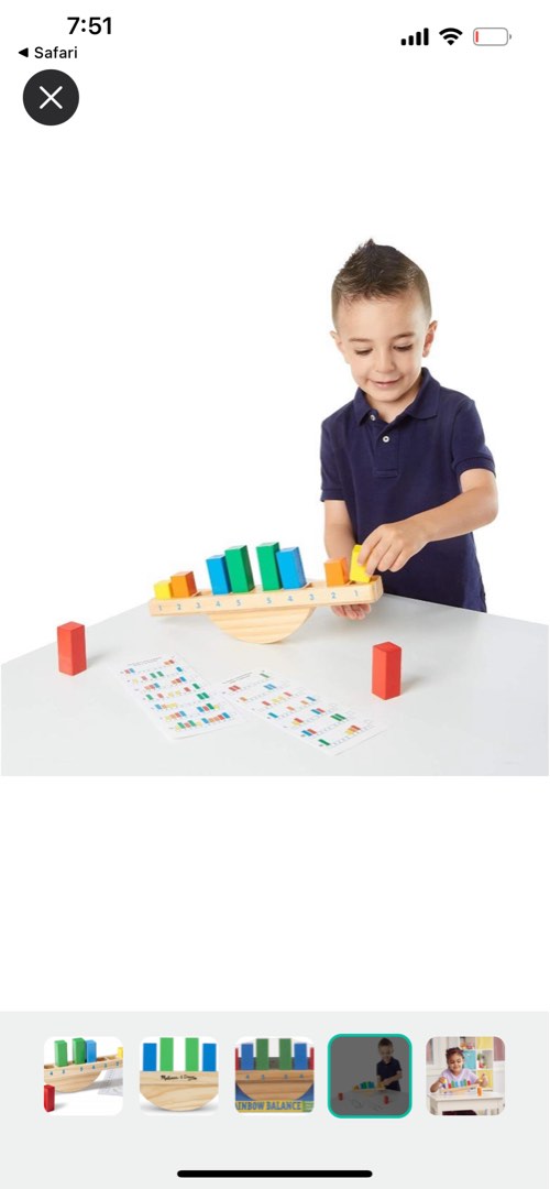 Melissa and doug rainbow balance top