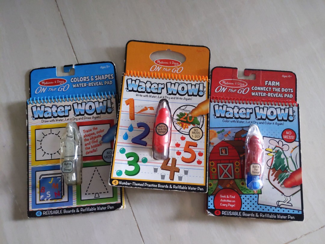 Melissa and Doug water wow brand new, Hobbies & Toys, Books & Magazines,  Children's Books on Carousell