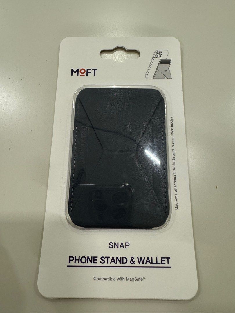 MOFT Snap-On Phone Stand & Wallet (MagSafe® Compatible) - Gray