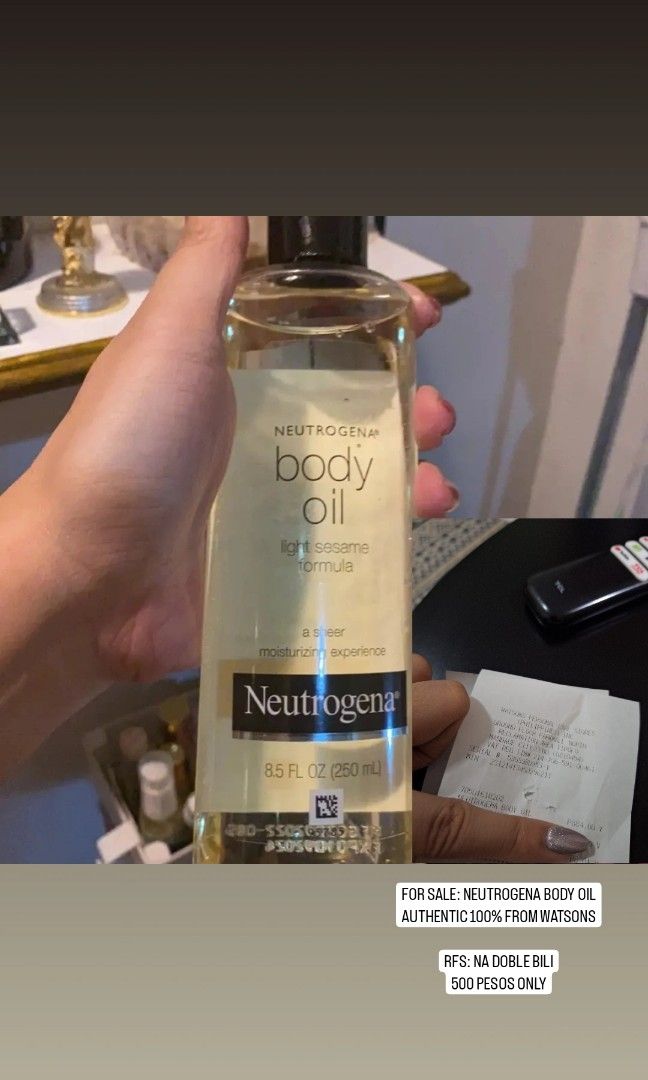 Neutrogena Body Oil, Beauty & Personal Care, Bath & Body, Body Care on