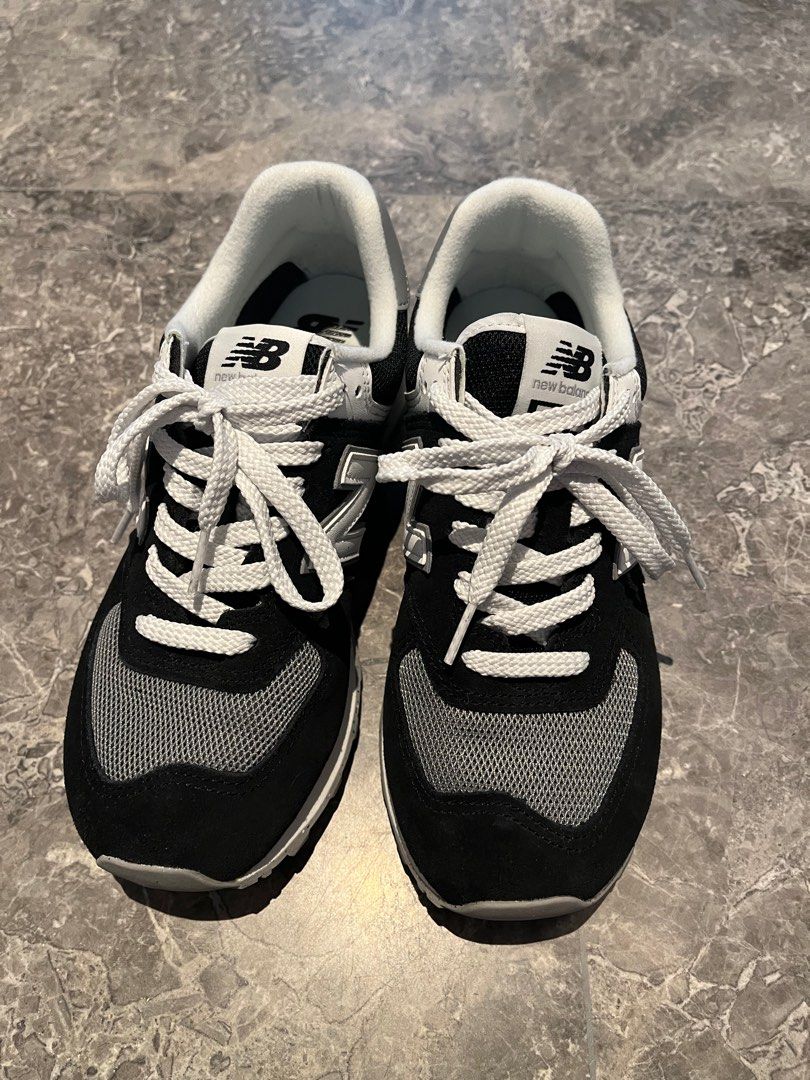 New balance 574 store black size 6