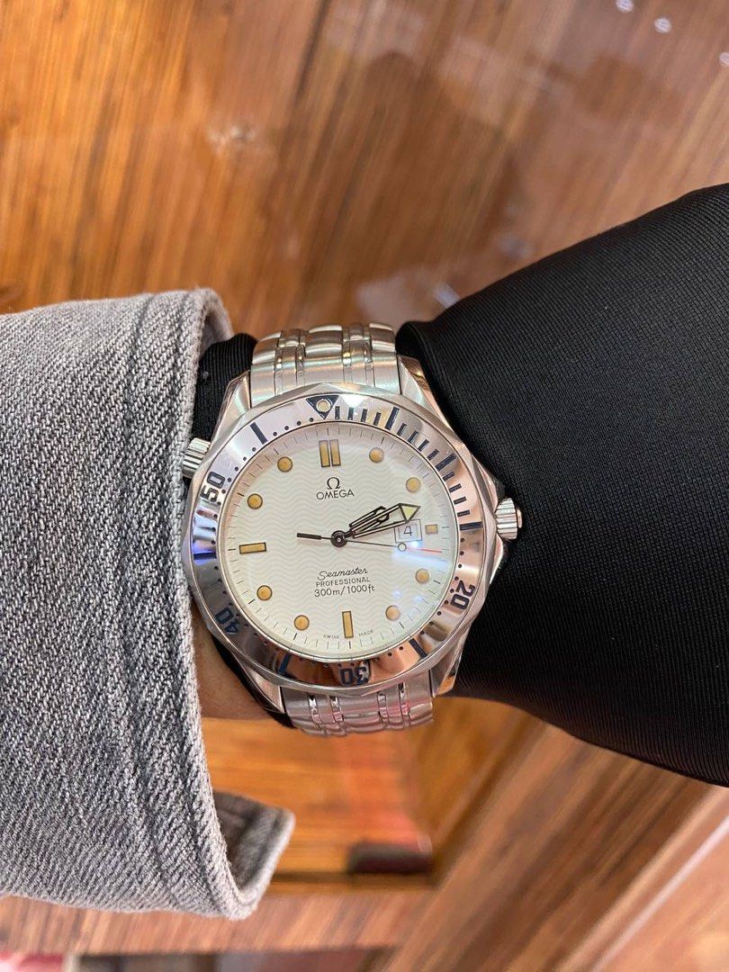 NEW YEAR SALE OMEGA SEAMASTER LIMITED EDITION WHITE DIAL 42MM