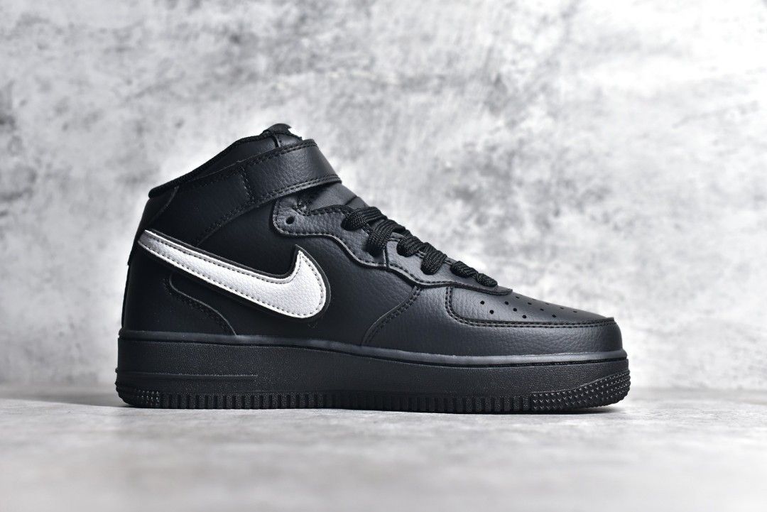 Nike air on sale force mid black