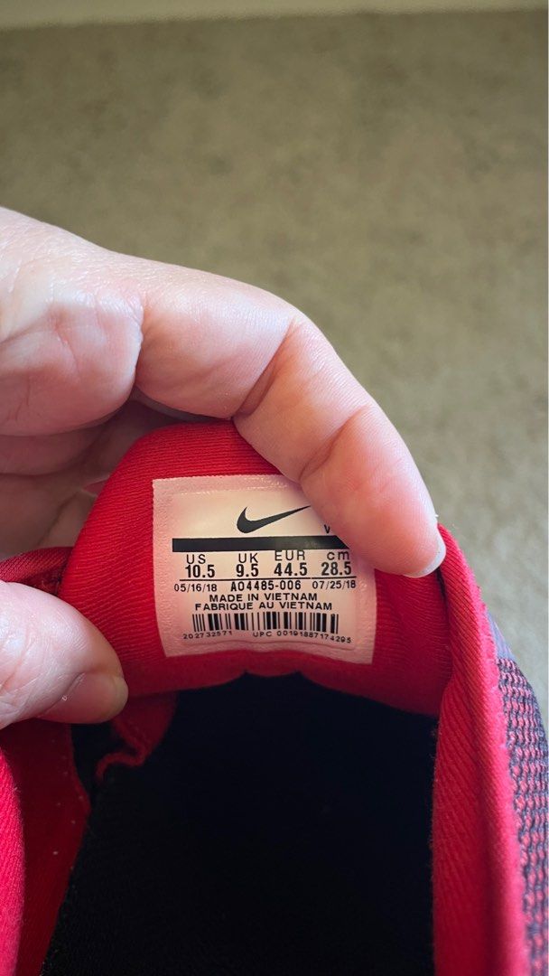Nike 27 red mens top
