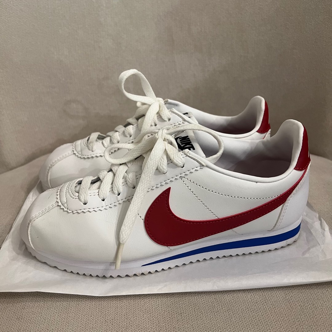 Red and white nike clearance cortez womens