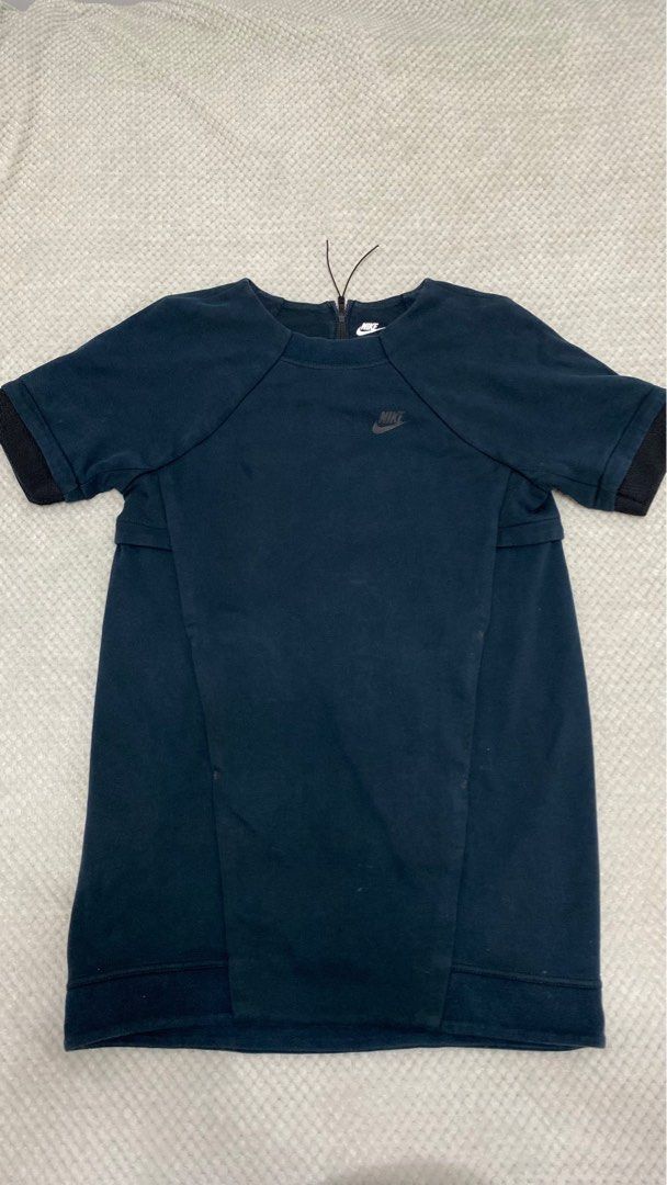 blue nike t shirt dress