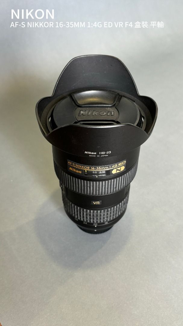 二手代售】Nikon AF-S Nikkor 16-35mm 1:4G ED VR F4 盒裝無保護鏡平輸