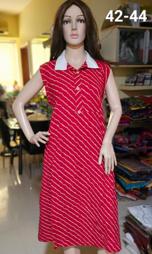 ONE PIECE AJRAKH KALAMKARI FROCK Women s Fashion Dresses Sets