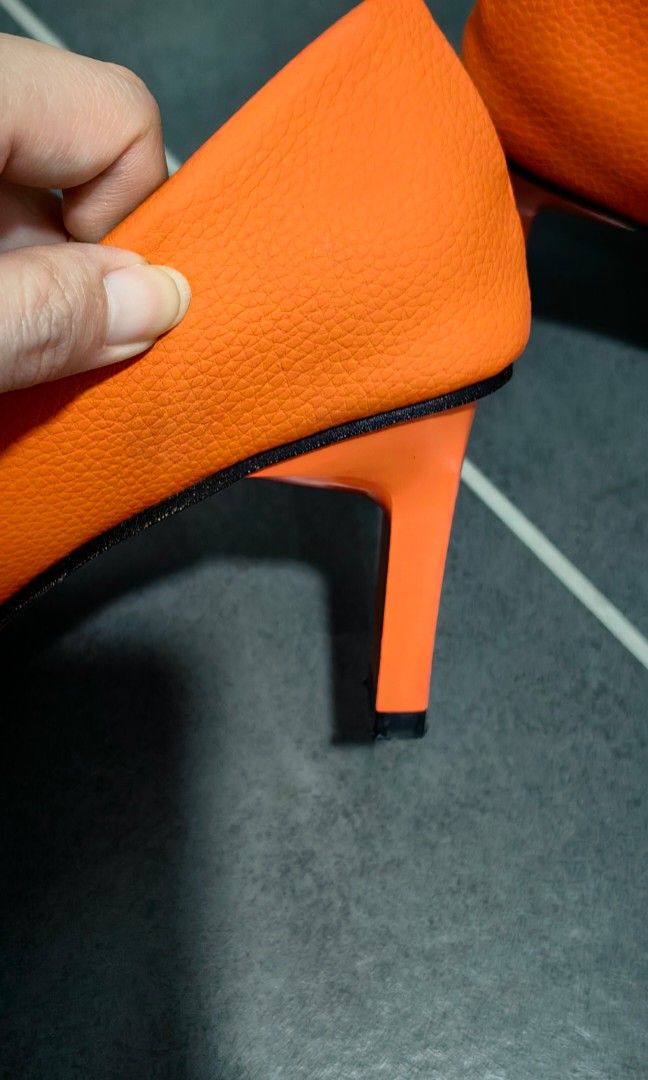 Orange heels deals size 12