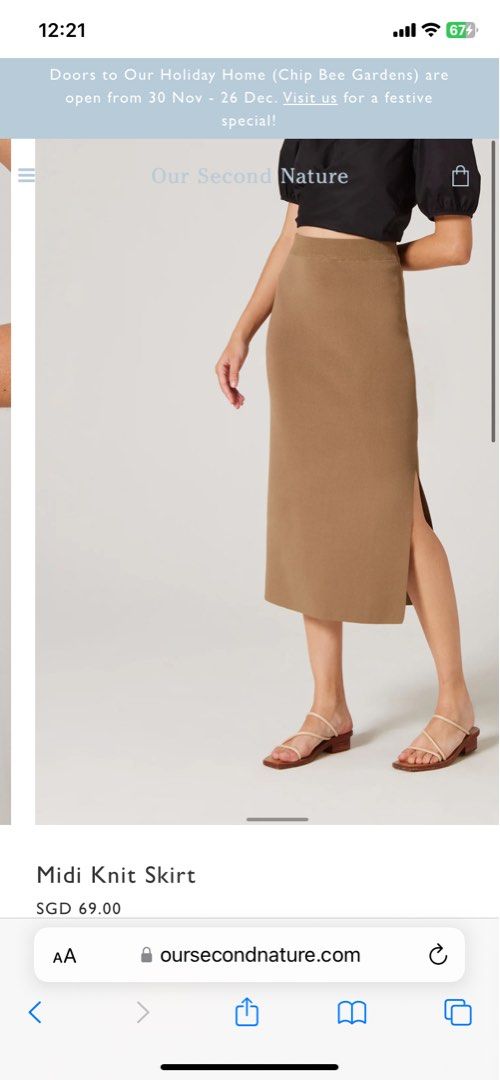Our second nature (Category: Skirts) located in Singapore. Submitted by titan90 (Listing ID 1273962921, Image 2). Description: .