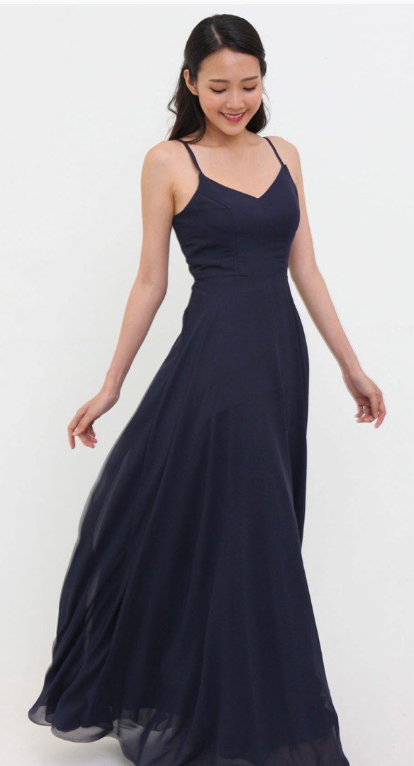 princess polly baby blue dress CHAMPAGNE BRIDESMAID DRESS OOTD18350 – OOTD MALAYSIA main image 1